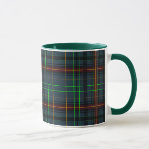 Tartan in blue, orange, green... mug