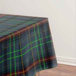 Tartan in blue, orange, green... tablecloth