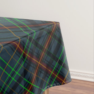 Tartan in blue, orange, green... tablecloth