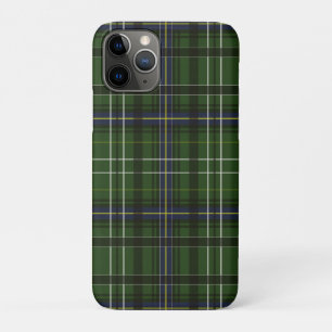 Tartan in green iPhone 11 pro case