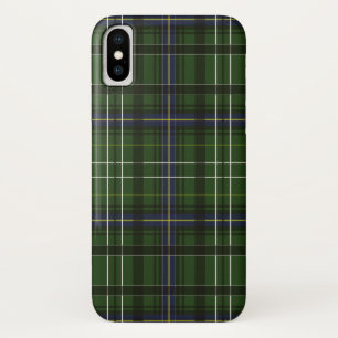 Tartan in green iPhone x case