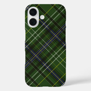 Tartan in green iPhone 16 case