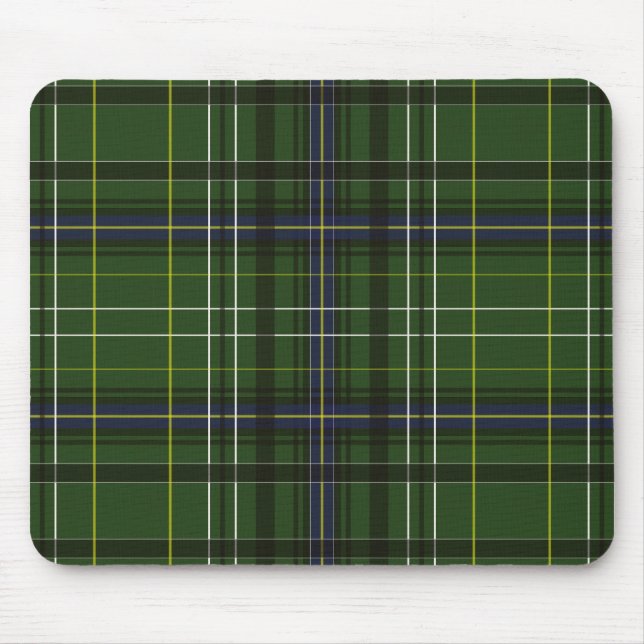 Tartan in green mouse mat (Front)