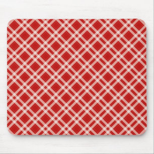 Tartan in red mouse mat