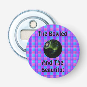 Tartan Lawn Bowls Bowled Beautiful Design, Bottle Opener
