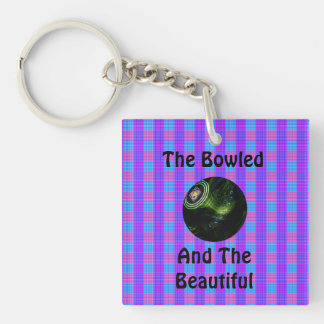Tartan Lawn Bowls Bowled Beautiful Design, Key Ring