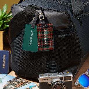 Tartan Luggage Tag