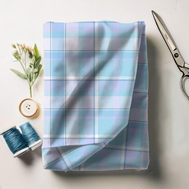 Tartan Pattern Blue and White ID210 Fabric (Creator Uploaded)