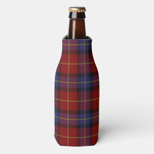 Tartan pattern bottle cooler (Bottle Front)
