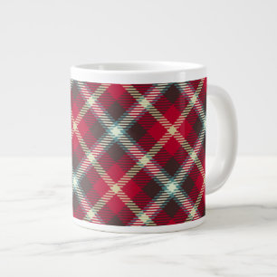 Tartan Pattern Christmas Plaid 20oz Coffee Large Coffee Mug
