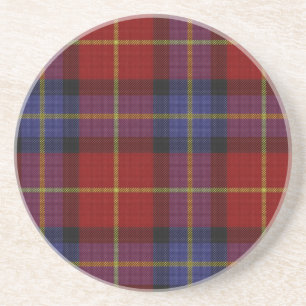 Tartan pattern coaster