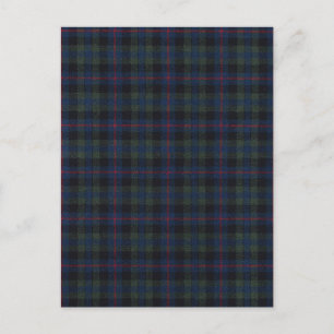 tartan pattern fabric Campbell Postcard