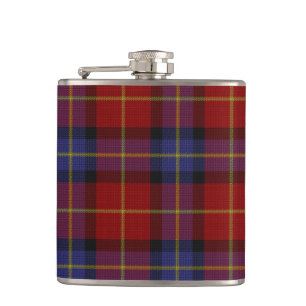 Tartan pattern hip flask