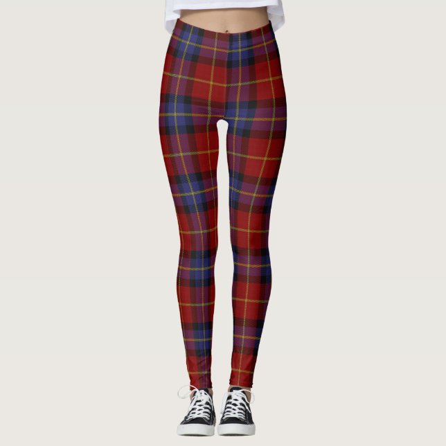 Tartan pattern leggings (Front)