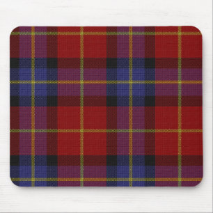Tartan pattern mouse mat