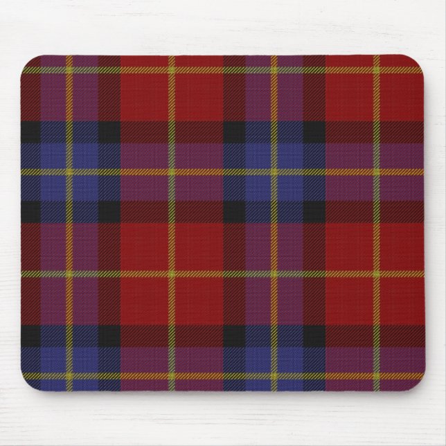 Tartan pattern mouse mat (Front)