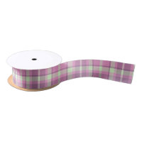 Tartan Pattern Plum and Soft Green ID210