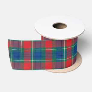 Tartan Pattern Red Green Blue Plaid Satin Ribbon