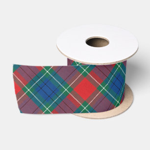 Tartan Pattern Red Green Blue Plaid Satin Ribbon