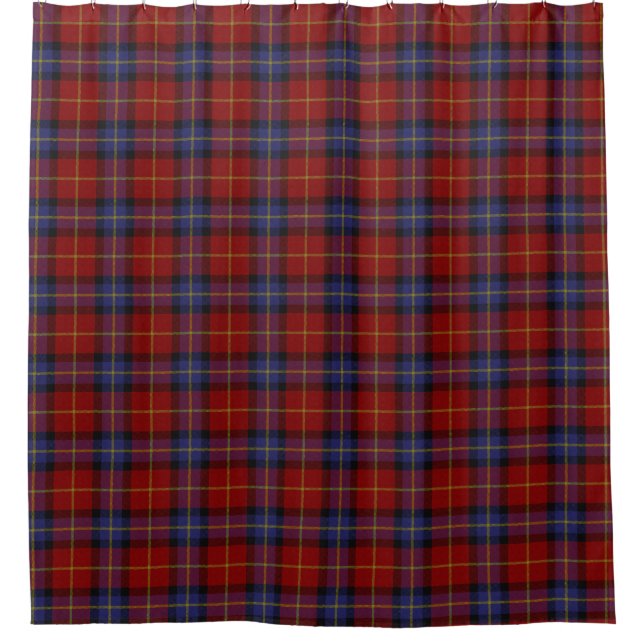 Tartan pattern shower curtain (Front)