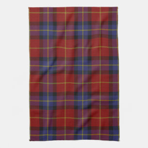 Tartan pattern tea towel