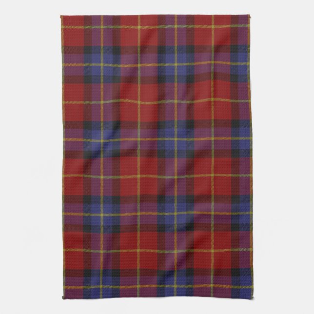 Tartan pattern tea towel (Vertical)