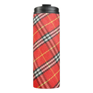 Tartan pattern / texture used as background thermal tumbler