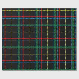 Tartan pattern wrapping paper