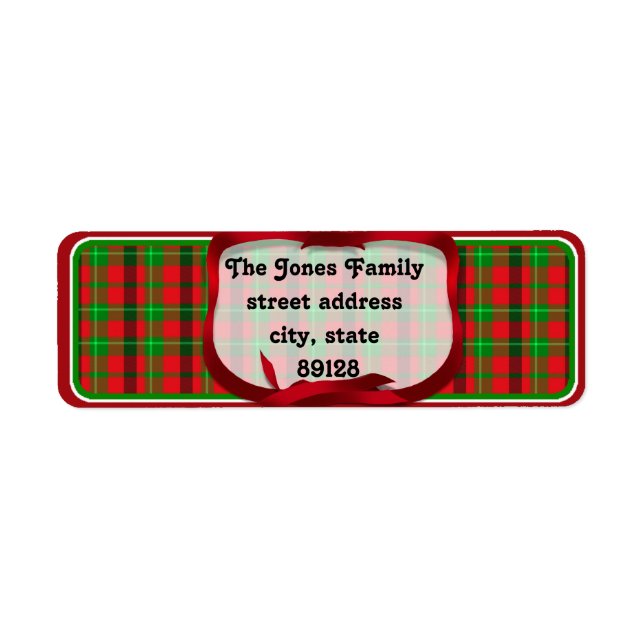 Tartan Plaid (2) Christmas Background (Front)