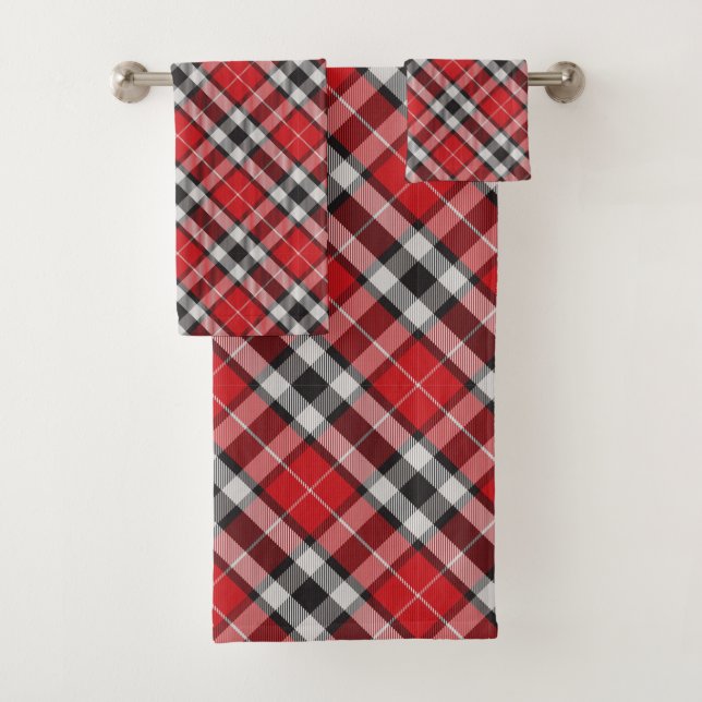 Tartan Plaid Bath Towel Set (Insitu)