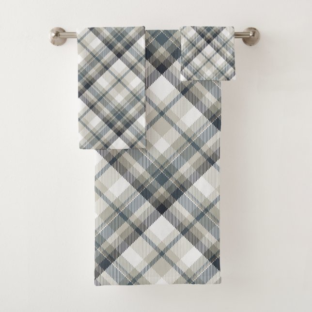 Tartan Plaid Bath Towel Set (Insitu)