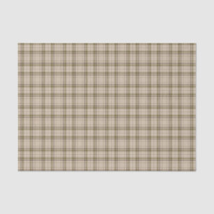 Tartan Plaid Brown, Beige & Green No. 59 Tissue Paper