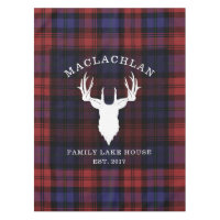 Tartan Plaid Clan MacLachlan Family Lake House