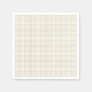 Tartan Plaid Cream & Beige No. 66 Napkin