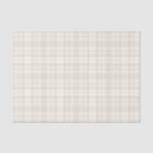Tartan Plaid Cream & Beige No. 66 Tissue Paper