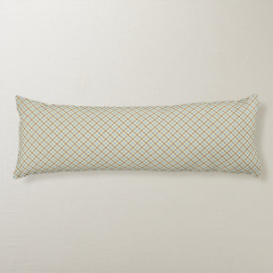 Tartan plaid diagonal pattern body cushion