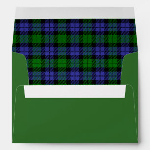 Tartan plaid envelope