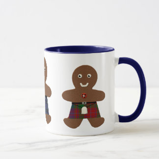Tartan Plaid Gingerbread Men Mug