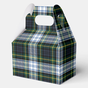 Tartan Plaid Gordon Green Check Party Favour Box