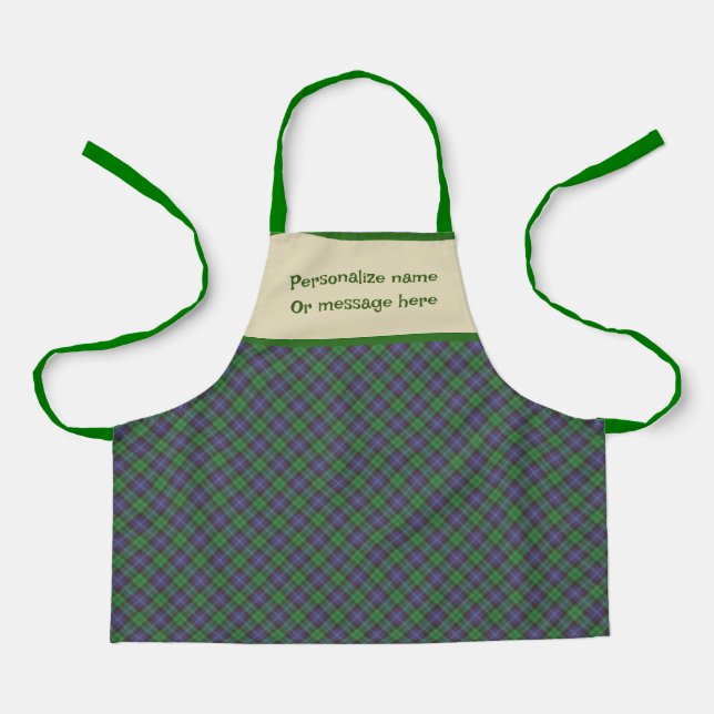 Tartan Plaid Kids  Apron (Front)