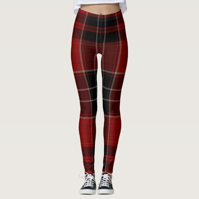 Tartan Plaid Leggings (Front)