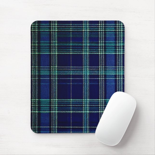 Tartan plaid mouse mat (With Mouse)