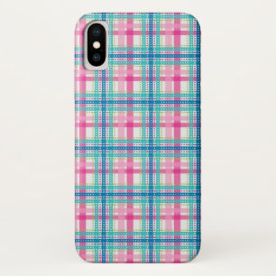 Tartan, plaid pattern iPhone x case