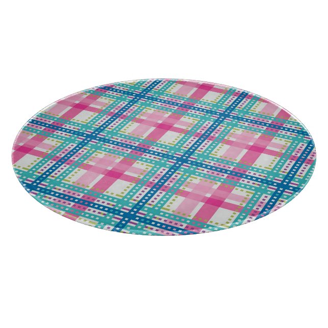 Tartan, plaid pattern cutting board (Corner)