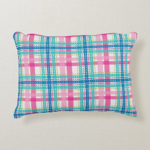 Tartan, plaid pattern decorative cushion