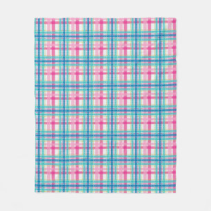 Tartan, plaid pattern fleece blanket