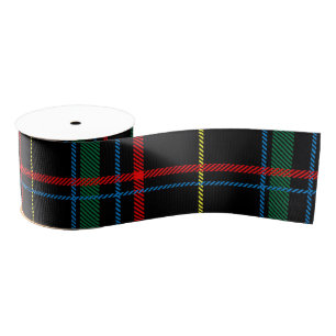 Tartan Plaid Pattern, Green, Grosgrain Ribbon