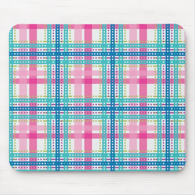 Tartan, plaid pattern mouse mat (Front)