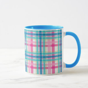 Tartan, plaid pattern mug