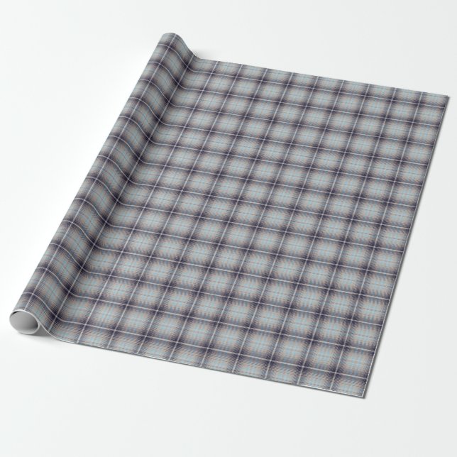 Tartan plaid pattern wrapping paper (Unrolled)